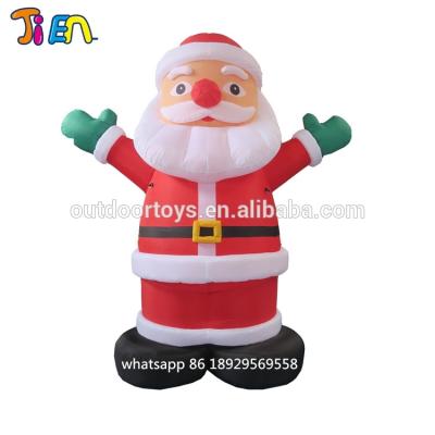 China Christamas Decoration Free Air Boat At The Door, 20ft/6m Inflatable Santa Claus, Advertising Inflatable Christmas Old Man for sale