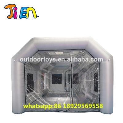 China 300D Oxford Cloth Open Air Boat Out Door, 8x4x3m Giant Tent Portable Commercial Inflatable Spray Booth, Large Inflatable Car Wash Tent for sale