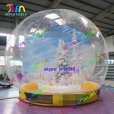 China School free air boarding 4.5m diameter giant inflatable snow globe photo booth / inflatable snow ball for taking pictures for sale