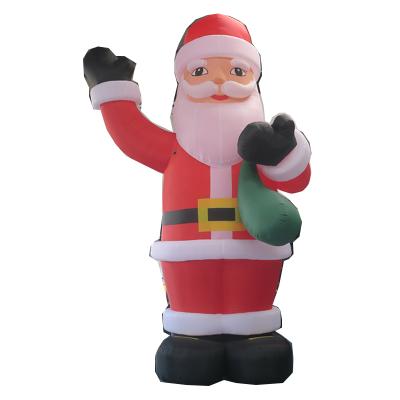 China Free Oxford Shipping! 6m Outdoor Commercial Holiday Yard Garden Decoration Santa Claus Inflatable Christmas Santa Character for sale