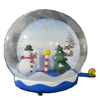 China Fun Free Shipping! 3m Dia Hot Sale Christmas Snow Globe Snowman Snow Globe Bouncer For Sale Giant Inflatable Snow Globe for sale