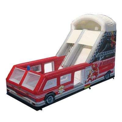 China Fun Free Shipping! 8x3.5x5mh Fire Station Inflatable Slide Kids Large Inflatable Slide Commercial Slide For Sale for sale