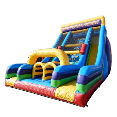 China Fun Free Shipping! 8x5x5mh Inflatable Slide Obstacle Course For Kids Commercial Combo Inflatable Bounce Obstacle for sale