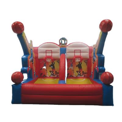 China Fun Free Shipping! 4x3m Interactive Game Hoop Drawn Inflatable Basketball Game for sale