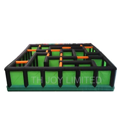 China Free Oxford Shipping! Inflatable Labyrinth Maze Arena Maze Game 8x8x2mh Cheap Portable Inflatable Course Obstacle for sale