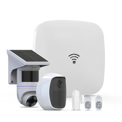 China Home security RJ45 WIFI smart home alarm kit Wireless FSK 4CH IP NVR Kit 4G Residential office shop Home Intrusion Alarm Hub for sale