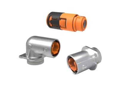 China IP67 2 Pin Waterproof Straight Connector Plug, 2 Pin Right Angle Battery Connector Te koop