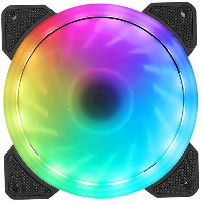 China Computer Case Argb Fan Hyun-Chae Discoloration Computer Case Cooling RGB Fan High Quality Mute Gaming Case RGB Magic Mirror Fan for sale