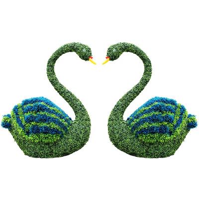 China Topiary Artificial Boxwood Grass Animals Sculpture Waterproof Landscape Factory for sale