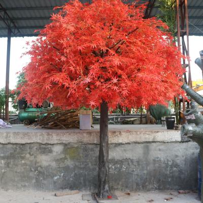 China Large Outdoor Autumn Tree Artificial Red Maple Minimalist Chinese Tree From Manufacturer for sale