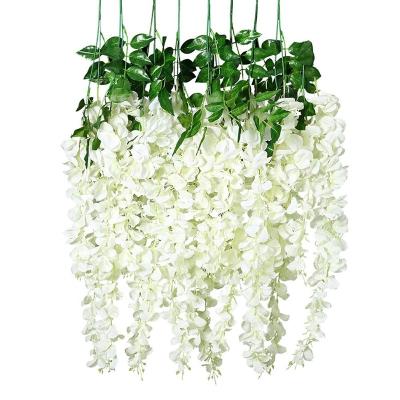 China Wholesale Minimalist Artificial Potted Plant Garden Decoration Wisteria Wedding Artificial Trees for sale