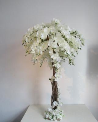 China wholesale waterproof artificial orchid and cherry blossom tree for wedding decoration table centerpiece for sale