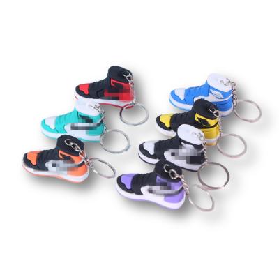 China Rubber New Products On The Market Creative Silicone Sneakers Key Chain Hanging Ornaments for sale