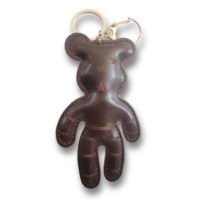 China 2023 Wholesale New Innovation Bear Leather Key Chain Hanging Ornaments for sale