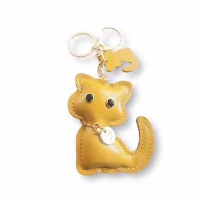 China Leather 2,023 models sold wellCute cat keychain souvenirs for wedding guests gifts for sale