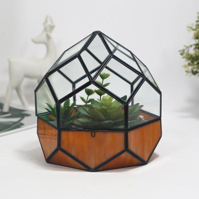 China Corrosion Resistant/Warp Resistant/Strong And Durable Geometric Glass Mini Greenhouse Containers Globe Plants Kit Wholesale for sale