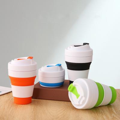 China Unisex factory outlet silica gel the folding portable American style portable reusable coffee cup for sale