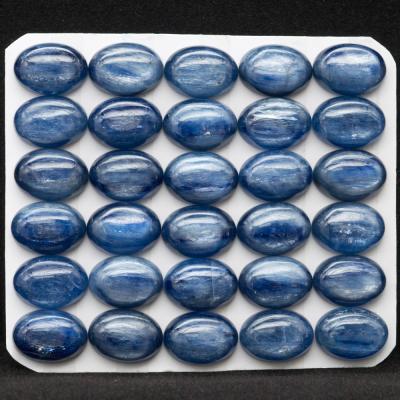 China Jewelry Making Natural Gemstone Plant Brazil Kyanite Oval Cabochon For DIY for sale