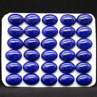 China Jewelry Making High Quality Calibrated Size Oval Cabochon Shape Lazulite for sale