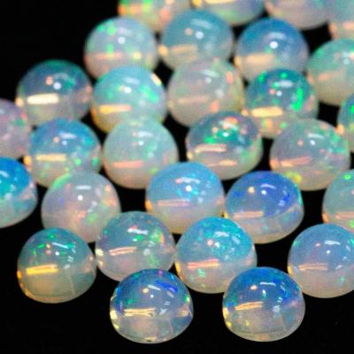 China Jewelry Making Natural Gemstone Opal Round Cabochon Ethiopian Calibrated High Quality For Jewelry for sale