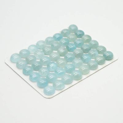 China Pleochroic / Pleochroism Gemstone Cabochon Crystal Healing Stone Aquamarine Round Competitive Price for sale