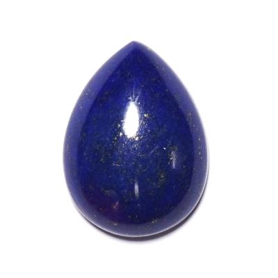 China Jewelry Making Real Loose Gemstone Pear Lapis Lazuli Cabochon For Setting for sale