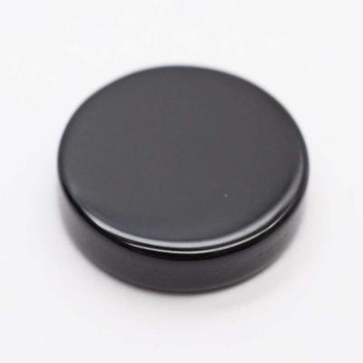 China Jewelry Making Two Side Matte Black Agate Onyx Round 8mm 10mm Round Disc Cabochon 12mm for sale