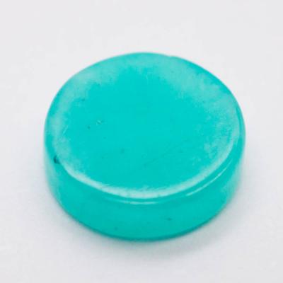 China Jewelry Making Quality Verified Crystal Healing Flat Round Amazonite Cabochon Gems for sale