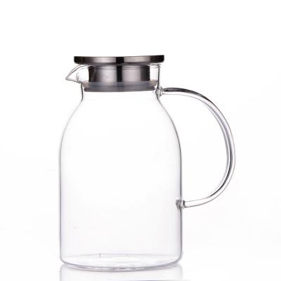 China High Borosilicate Glass Water Jugs Sustainable Clear Pitcher Kettle for sale