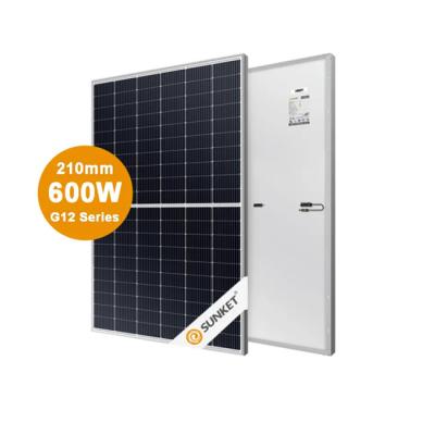 China Sunket House Use 25 Years Warranty575w 580w 585w 590w 600w 182mm Solar Power Panels 156cells With IEC CE Rohs TUV Certificate 182mmx182mm for sale