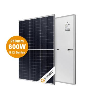 China High Performance Perc Bifacial Panel 575w 585w 590w 600w Home Use Solar Panel With Ce Retie TUV Certificate 182mmx182mm for sale