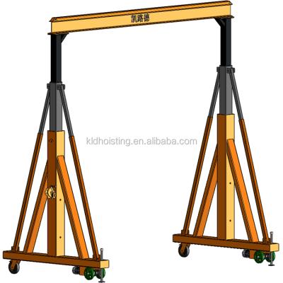 China Gantry Crane Small mini 500kg 1 2 3 mobile portable 5 ton gantry crane price, one frame compact gantry crane 10 ton with 4 wheels for workshop for sale