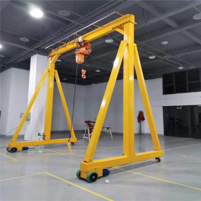 China Gantry Crane 1 2 3 5 10 12 T Height Gantry Crane Portable Steel Hand Adjustable Mobile Winch for sale