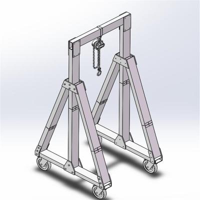 China Mini Gantry Crane Good Price Gantry Cranes Mobile Lifting Aluminum Alloy Gantry Cranes for sale