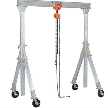 China Single Portable Aluminum Gantry Crane Adjustable Height Span Gantry Crane Price For Sale 800kg 1000kg 2000kg for sale