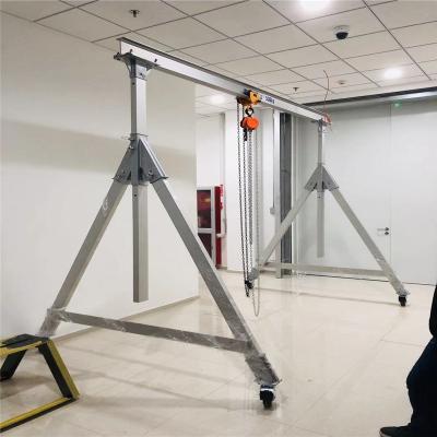 China Aluminum Adjustable Gantry Crane 3000kg Gantry Cranes For Clean Room Workroom Food Processing Workshop for sale