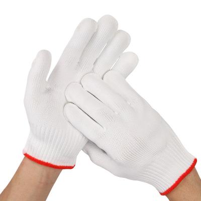 China Comfortable Cotton Gloves Cheap Wear Resistant Cotton Yarns Knitted Working Protective Glove for sale