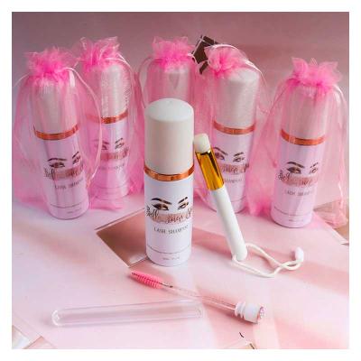 China Wholesale Natural Vegan Long Lash Shampoo Private Label Lashshampoo Eyelash Cleaner Foam Eyelash Cleanser For Eyelash Shampoo brush_ for sale