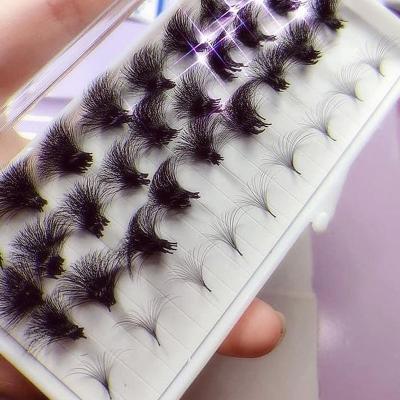 China Long Natural Hot Sale Loose Volume Pre Fanned 3D 4D 5D 6D 7D 8D 9D 10D 12D 14D Russian Volume 0.05 0.07 Eyelash Extensions for sale