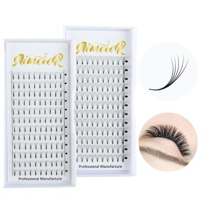 China Factory Price Long Natural Best Selling Custom Volume Lashes Premade Fans Eyelashes for sale