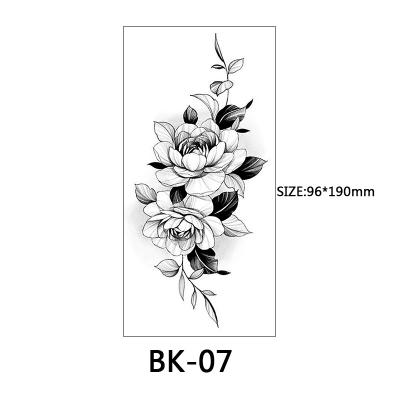 China Large Extended ARM Temporary Skull Waterproof Temporary Tattoo Sticker For Men Women Wholesale Custom Tattoo Sticker for sale