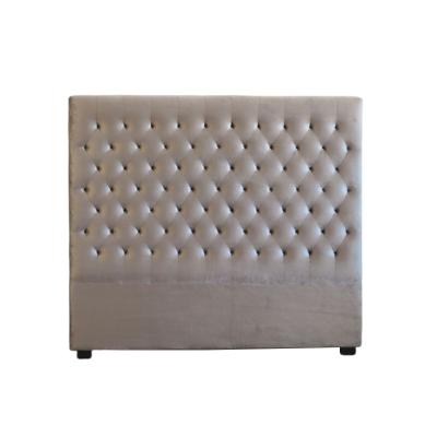 China Factory Drop Shipping Elegant Modern White Crystal Filled Soft Double Bed Headboard for sale