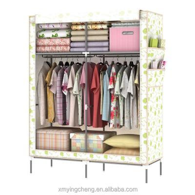 China Wholesale High Quality Adjustable Furniture Foldable Cabinet Plastic Portable Simple Wardrobes (Others) for sale