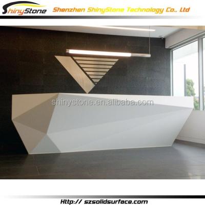 China Office/shop/hotel/restaurant Voguish design outdoor stone desk/solid rack synthetic for sale