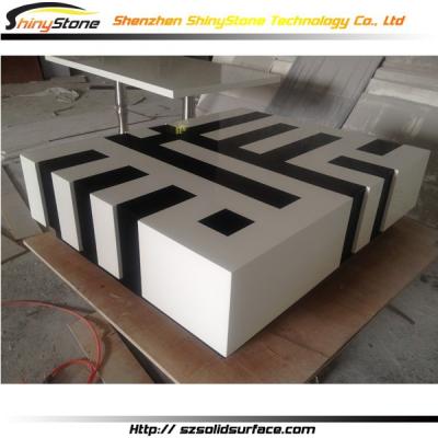 China Luxurious krion line office/shop/hotel/restaurant solid zebra outdoor coffee table for sale