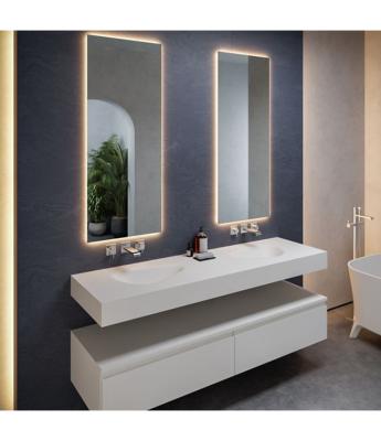 China Modern Stylish Modern Bathroom Design Artificial Stone Look Wash Basin for sale