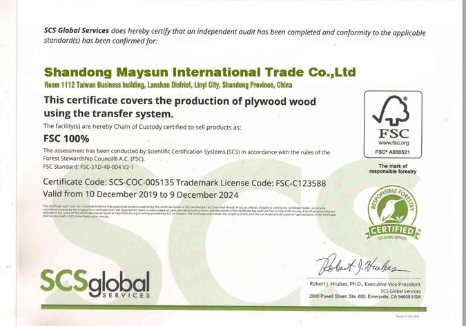 FSC - Shandong Maysun International Trade Co., Ltd.