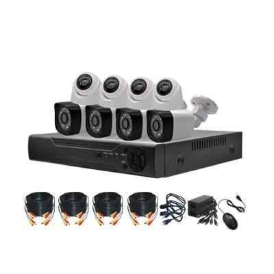 China Cheap price 4 hd cctv camera kit NIGHT VISION 4 indoor outdoor security system 8 port kit camera for office for sale