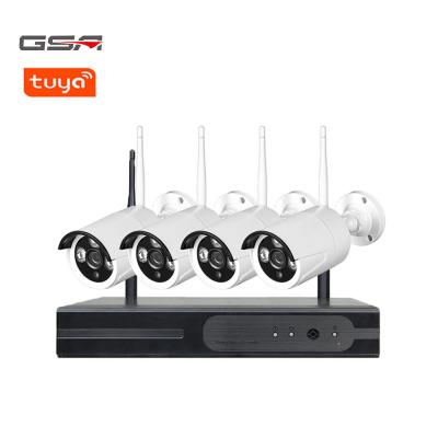 China Wholesale H.265 4CH Wifi Motion Detection CCTV Outdoor Waterproof Security System NVR Wireless Cameras 1080P Kit for sale