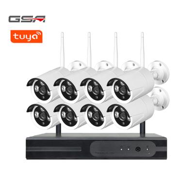 China Motion detection nvr kit night vision 8ch cctv camera 8ch wifi 1080p cctv cctv system radio wireless for sale